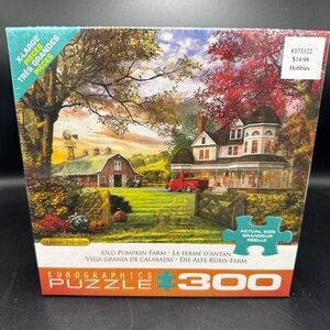 Jigsaw Puzzle 300 Pc Old Pumpkin FarmExtra Large Pieces Eurographics Puzzle NEW